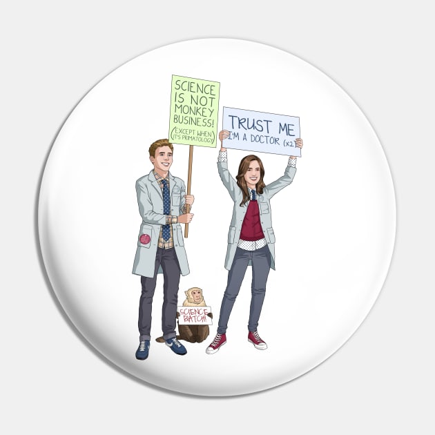 Fitzsimmons - Science March Pin by eclecticmuse