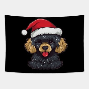 Poodle Christmas Tapestry