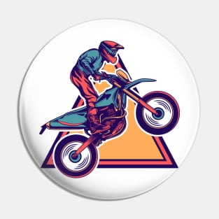 Motocross Rider Pin