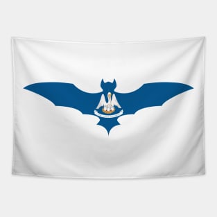 Louisiana Bat Flag Tapestry