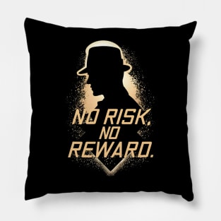 No Risk, No Reward - Space Detective - Scifi Pillow