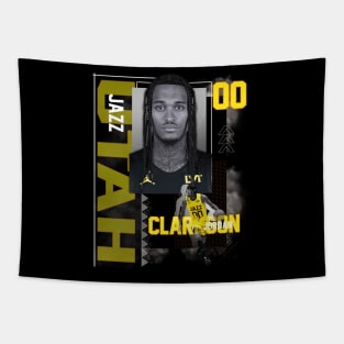 Utah Jazz Jordan Clarkson 00 Tapestry