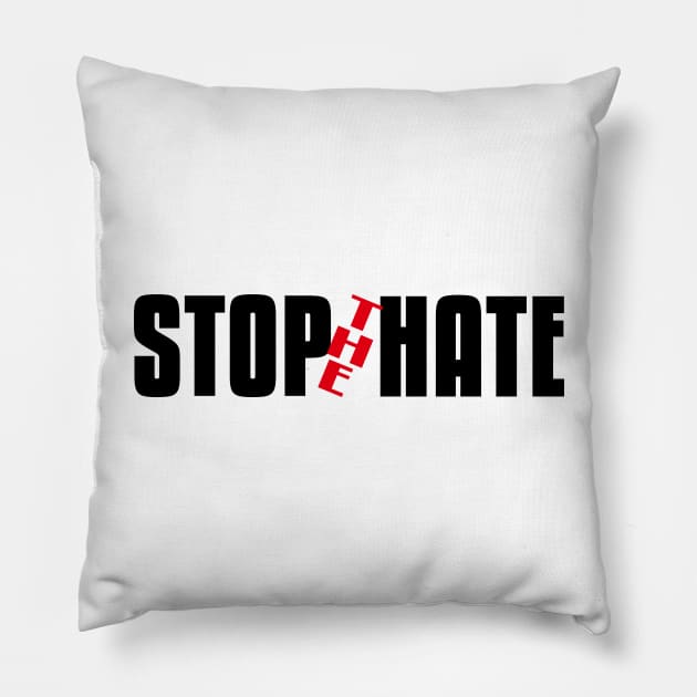 Stop the Hate Pillow by flyinghigh5