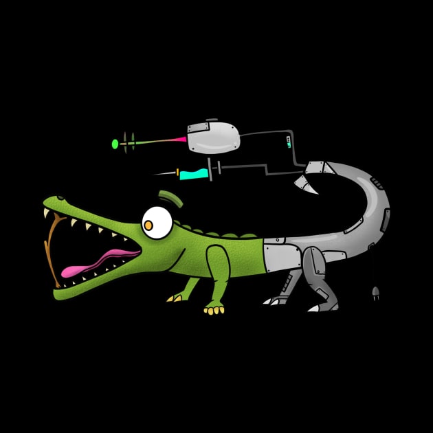 Robot Crocodile by Svh_illustrations