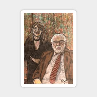 Father and daughter portrait Magnet