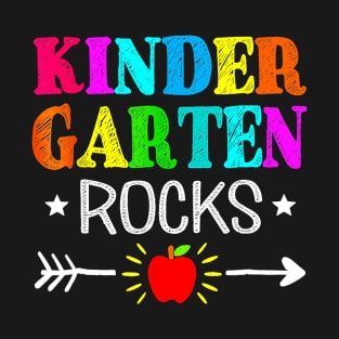 Vintage Kindergarten Rocks Teacher Student Back To School T-Shirt