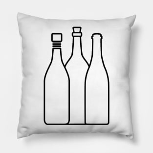 Wine Bottles Pillow