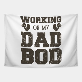 Working On My Dad Bod Funny Dad Bod Tapestry