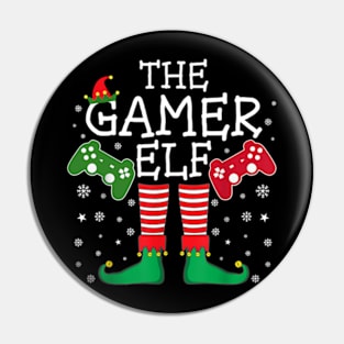 Gamer Elf Funny Matching Family Gaming ELF Christmas Pajama Pin