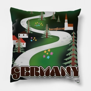 Germany Vintage travel poster Pillow