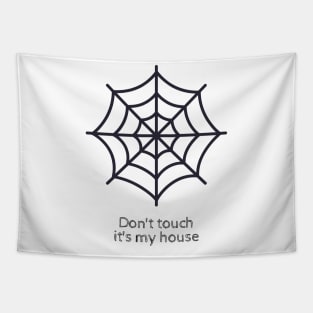 don't touch, spider Tapestry