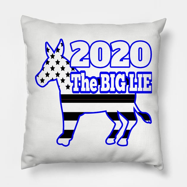 2020 THE BIG LIE WILL BE REVEALED | CONSERVATIVE GIFTS FOR MOM OR DAD Pillow by KathyNoNoise