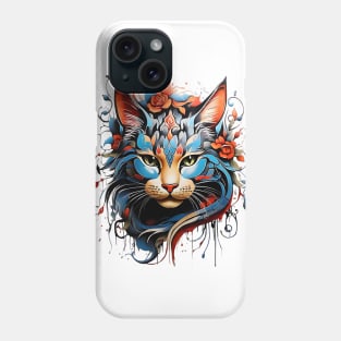 cat tattoo Phone Case