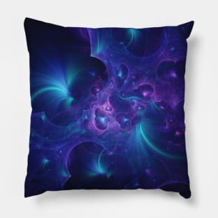 Lunar Surface Abstract Art Pillow