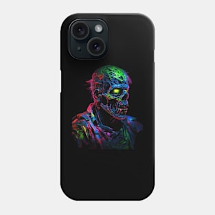 Zombie | Nerdy | Graphic Art | Sci Fi | Comic | Geek | Neon Phone Case