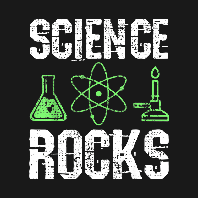 Science Rocks T-Shirt Biology Chemistry Physics Teacher by Sharilyn Bars