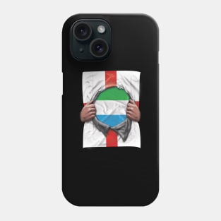 Sierra Leone Flag English Flag Ripped - Gift for Sierra Leonean From Sierra Leone Phone Case