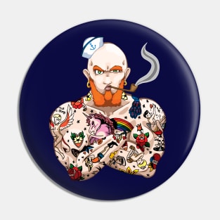 Seaman Stan the Tattooed Man Pin