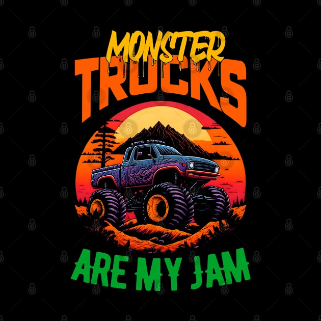 Monster Truck are my Jam Funny by T-shirt US