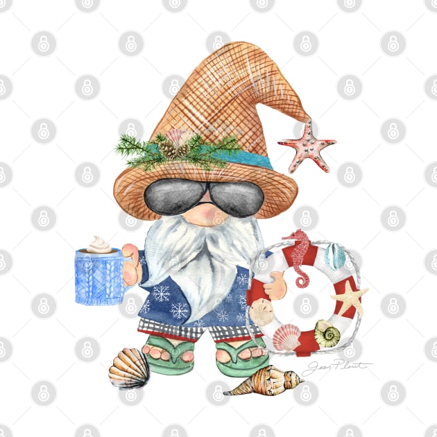 Coastal Winter Gnome A2 by Jean Plout Designs