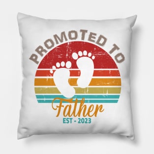 Promoted To Father Est 2023 Pillow