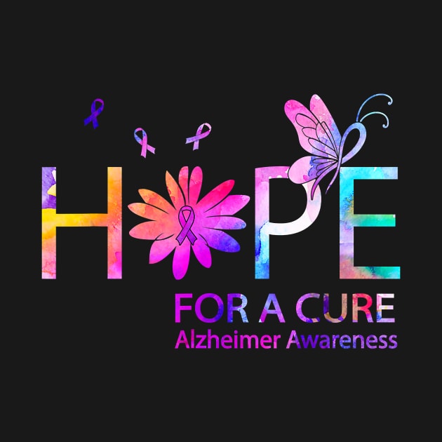 Hope For A Cure Alzheimer Awareness Gift by thuylinh8