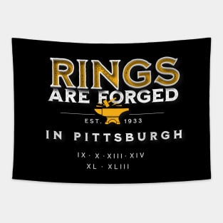 Rings are Forged in Pittsburgh Tapestry