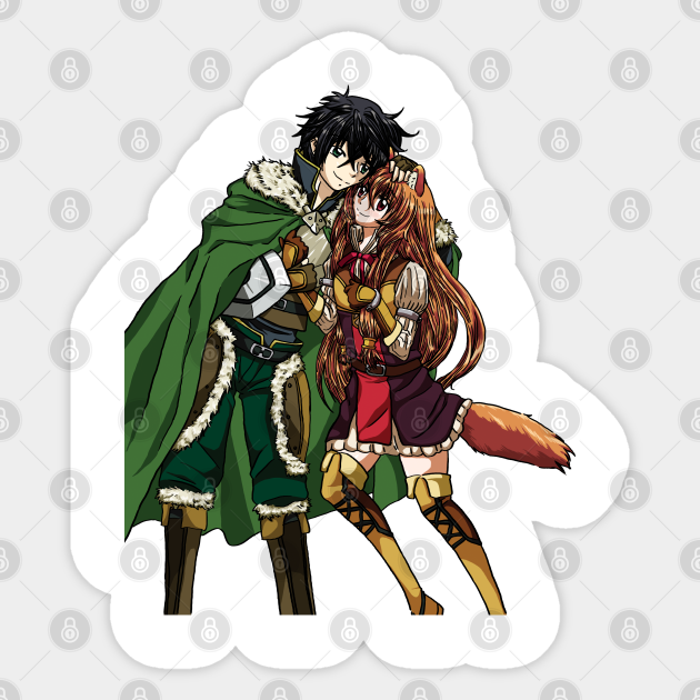 Shield Hero Naofumi And Raphtalia Shield Hero Sticker Teepublic You love the three of them equally, but in different. shield hero naofumi and raphtalia