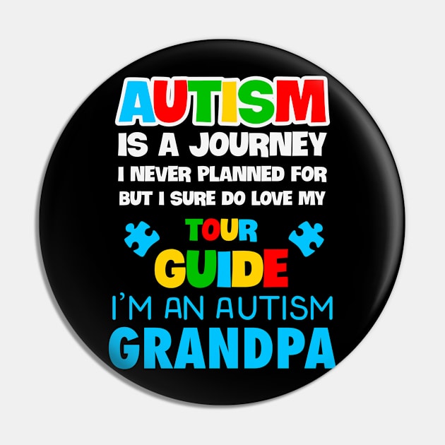 Autism is a journey i never planned Autism Awareness Gift for Birthday, Mother's Day, Thanksgiving, Christmas Pin by skstring