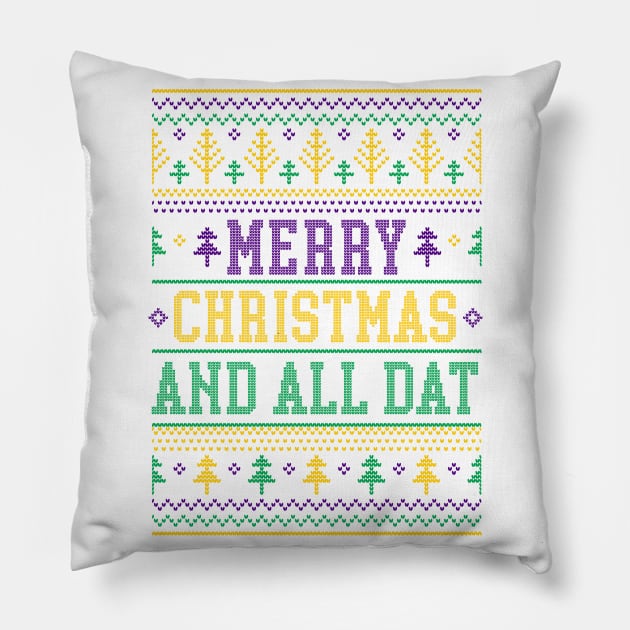 New Orleans Christmas Shirt Pillow by TheShirtGypsy