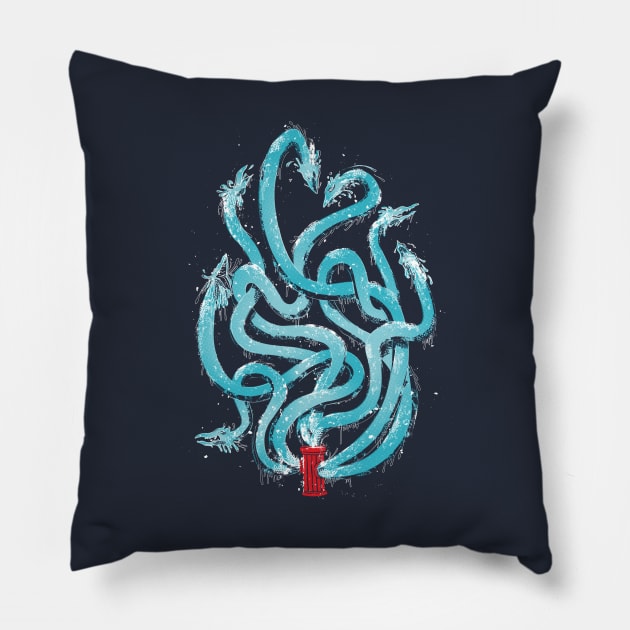 Firehydra! Pillow by ivejustquitsmoking