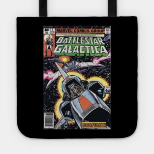 Battlestar Galactica Viper Pilot Classic Comic Book Cover Tote