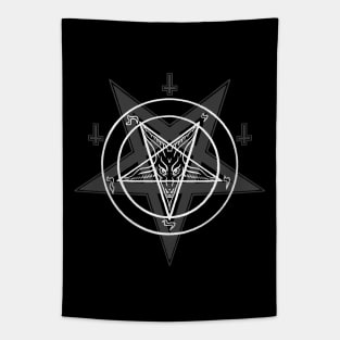 Sigil of Baphomet - Pentagram, Devil, Dark Art, Leviathan, Samael, Lilith, 666 Sticker Tapestry