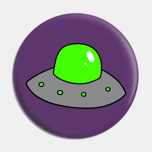 Flying Saucer Pin by saradaboru