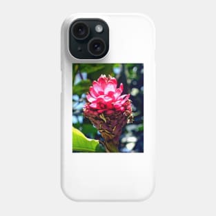 Pink Ginger Tropical Flower Plant Phone Case