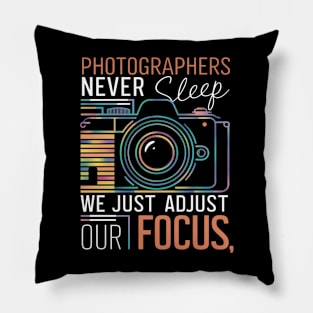 Photographers never sleep, cameraman Pillow