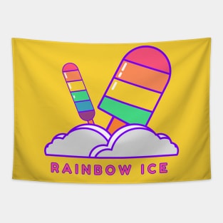 two rainbow ice creams kids gift Tapestry