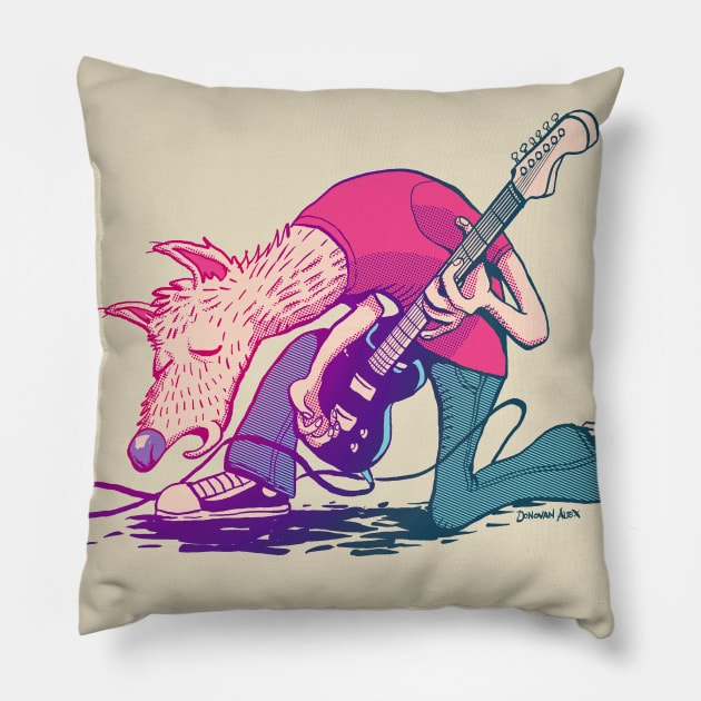 Coyote blues Pillow by DonovanAlex