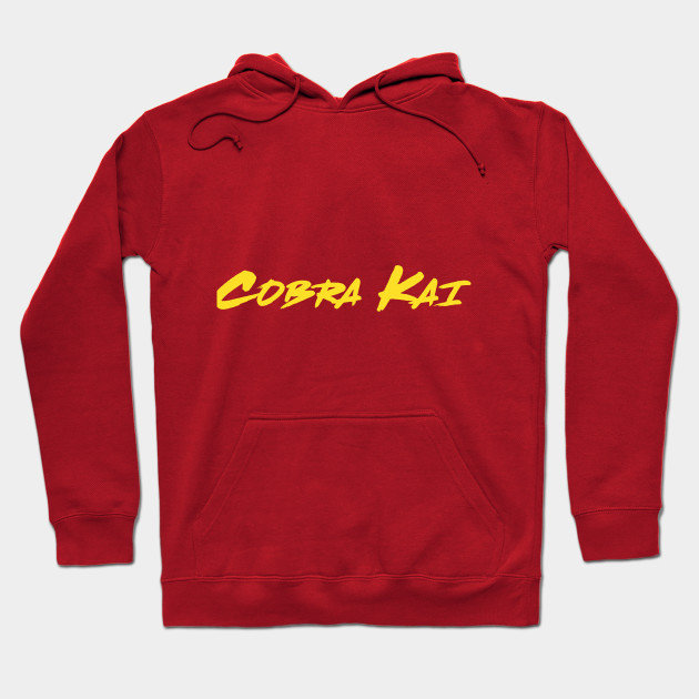 cobra kai hoodie yellow