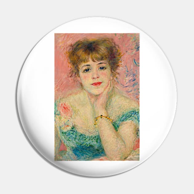 Portrait of Jeanne Samary Print Pierre-Auguste Renoir Art Impressionism Vintage Print Impressionist Style Pin by ZiggyPrint