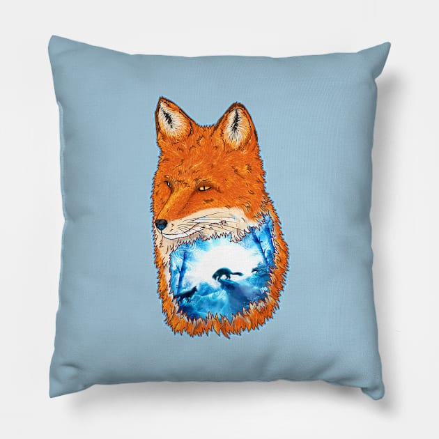 Untamed Winter Pillow by DVerissimo