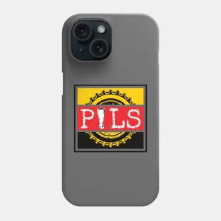 Pils Beer Word on Beer Bottle Cap in German Colours Phone Case