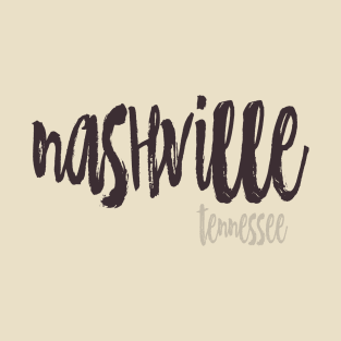 Nashville Tennessee Text Design T-Shirt