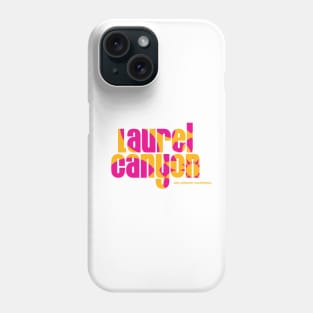 Laurel Canyon psychedelic flower logo - pink Phone Case