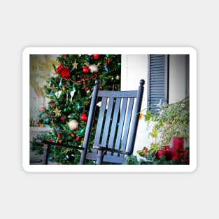 Christmas On The Porch Magnet