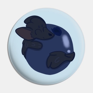 Sable Hugging a Blueberry Pin