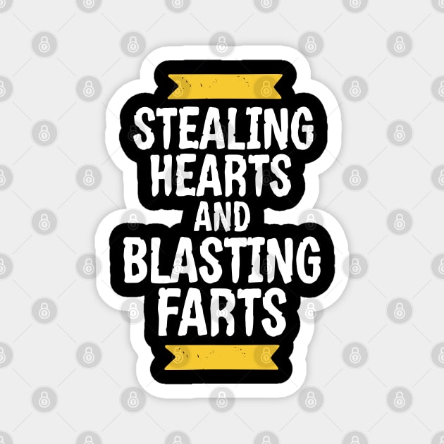 Stealing Hearts & Blasting Farts Magnet by pako-valor