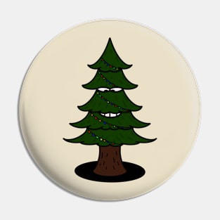 Christmas tree backprint Pin