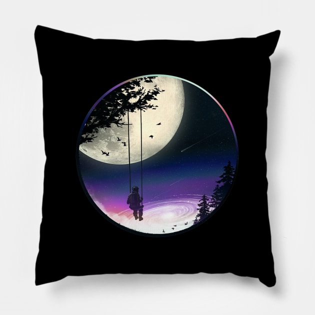 Moon Gazer Pillow by nicebleed