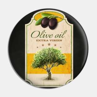 Olives oil blackboard Pin